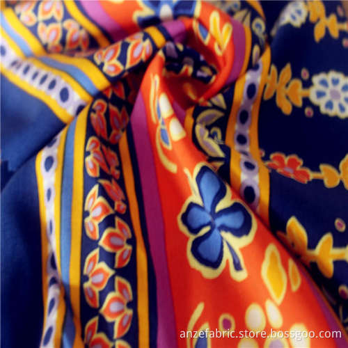 100%Ecovero rayon poplin  printed fabric